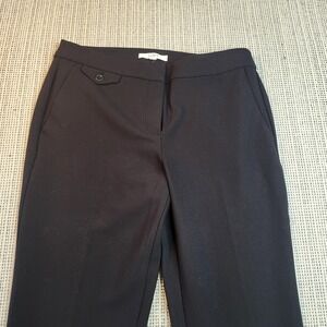 LOFT Pants Womens‎ 10 Petite Black Straight Leg Flat Front Work Office Career